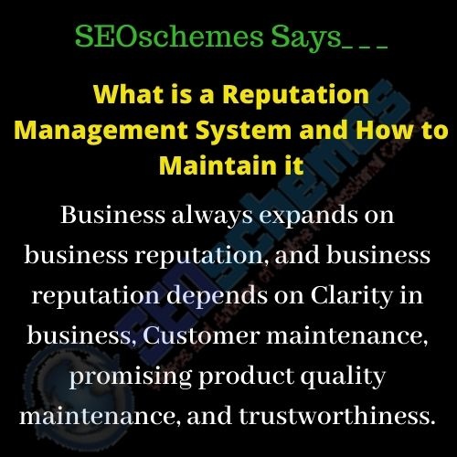 What is a Reputation Management System and How to Maintain it
